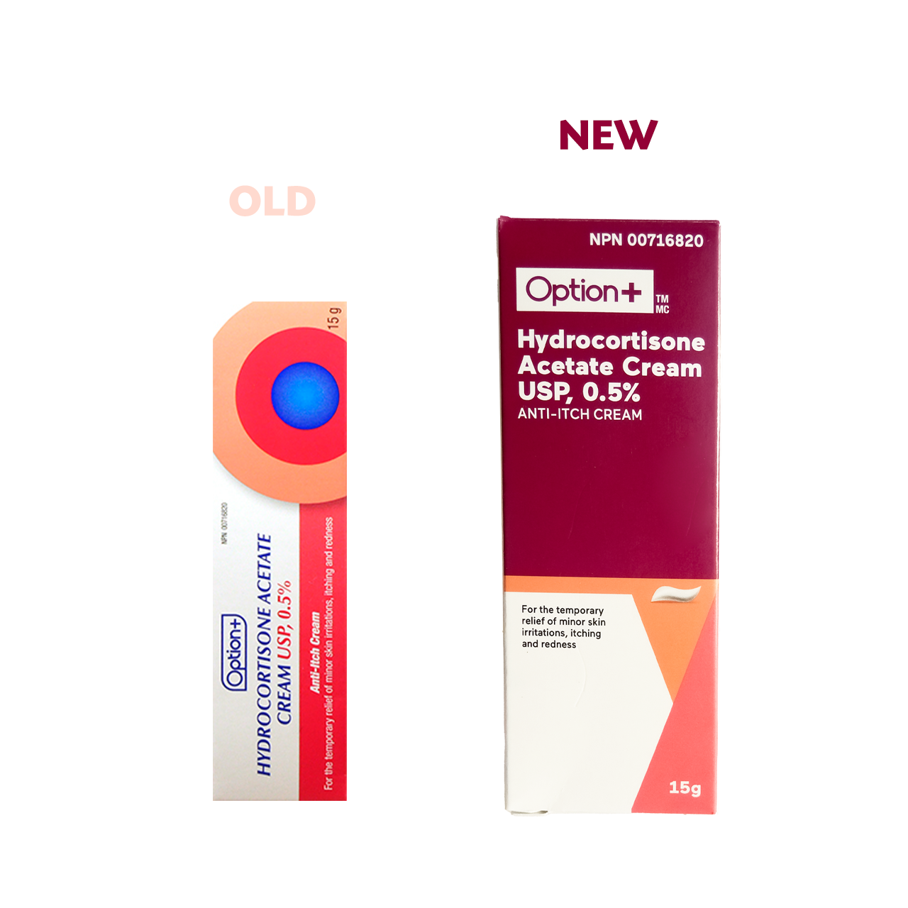 Option+ Hydrocortisone Acetate Cream 0.5 % | 15 g