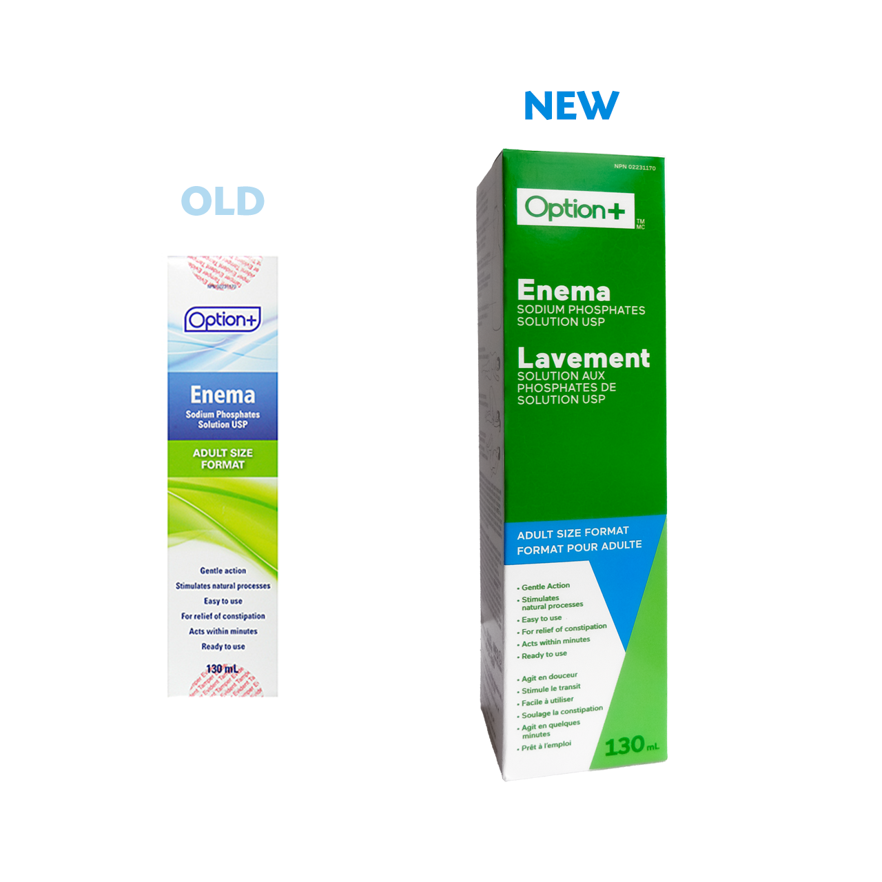 Option+ Enema Sodium Phosphates Solution - Adult | 130 mL