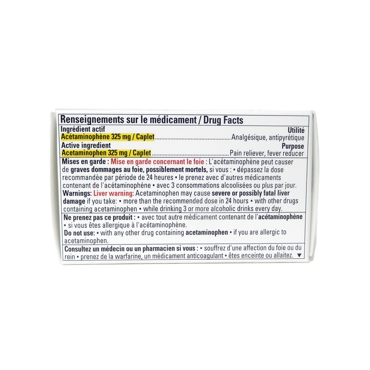 Option+ Regular Acetaminophen Caplets 325 MG | 24 Caplets