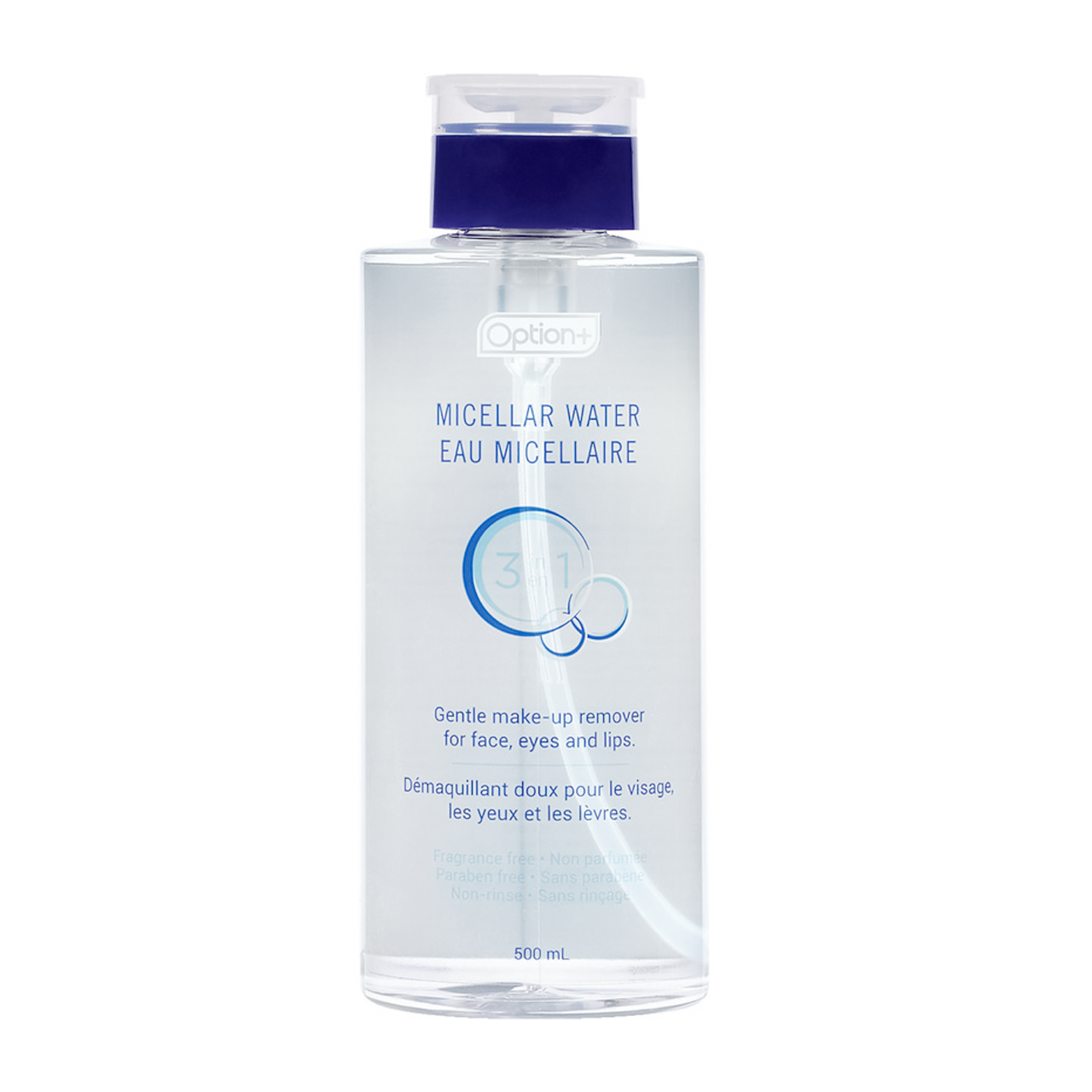 Option+ 3 in 1 Micellar Water | 500 mL