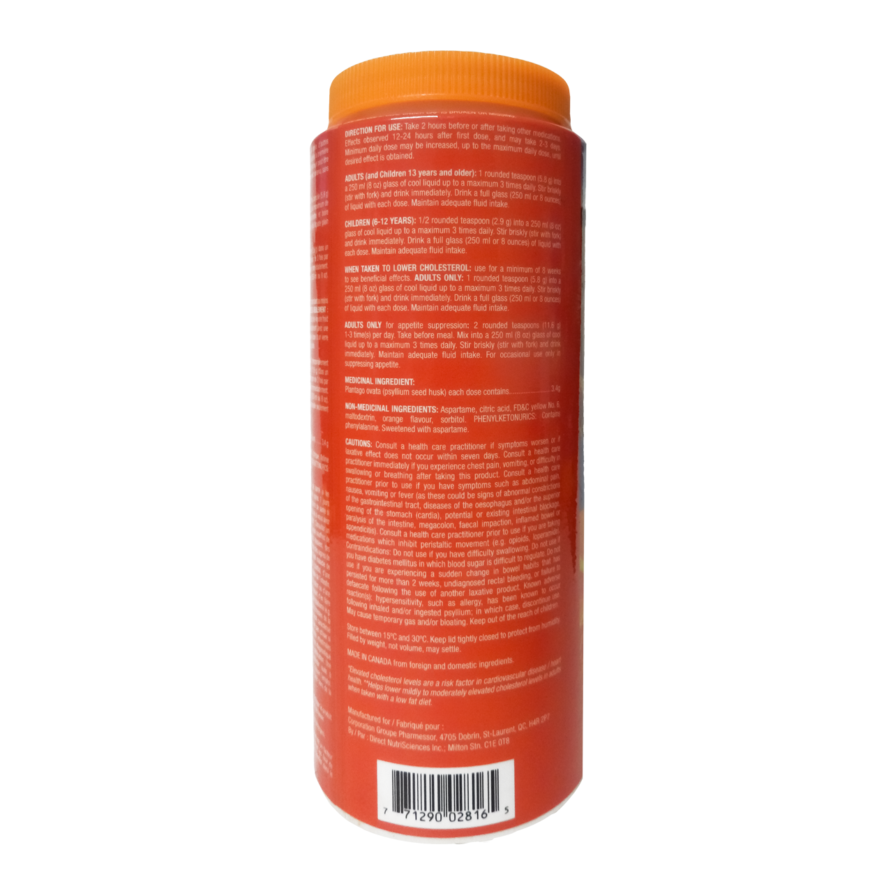 Option+ Fibre Laxative Smooth Texture - Orange Flavour | 425 g