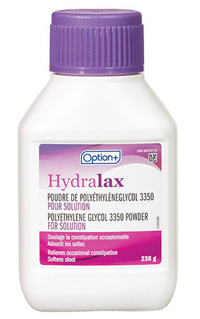 Option+ Hydralax - Polyethylene Glycol 3350 Powder | 238 g