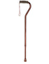 Option+ Telescopic Aluminium Cane with Offset Handle | Bronze
