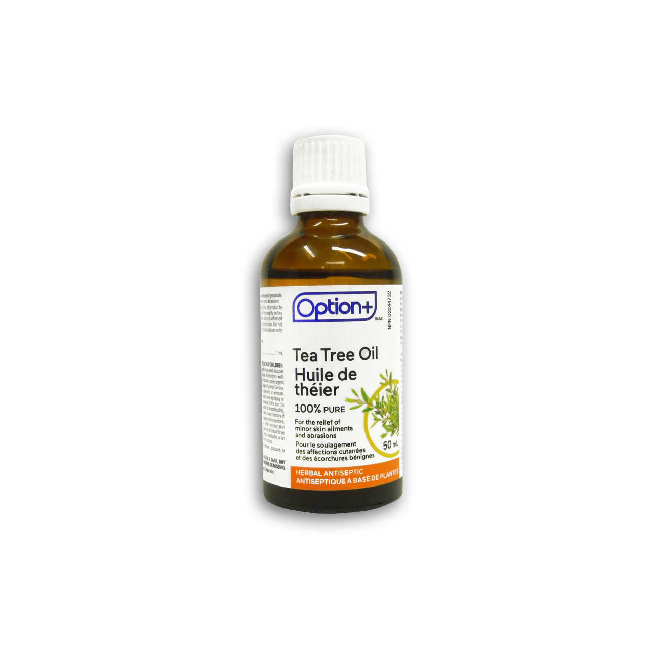 Option+ 100% Pure Tea Tree Oil Herbal Antiseptic | 50 mL