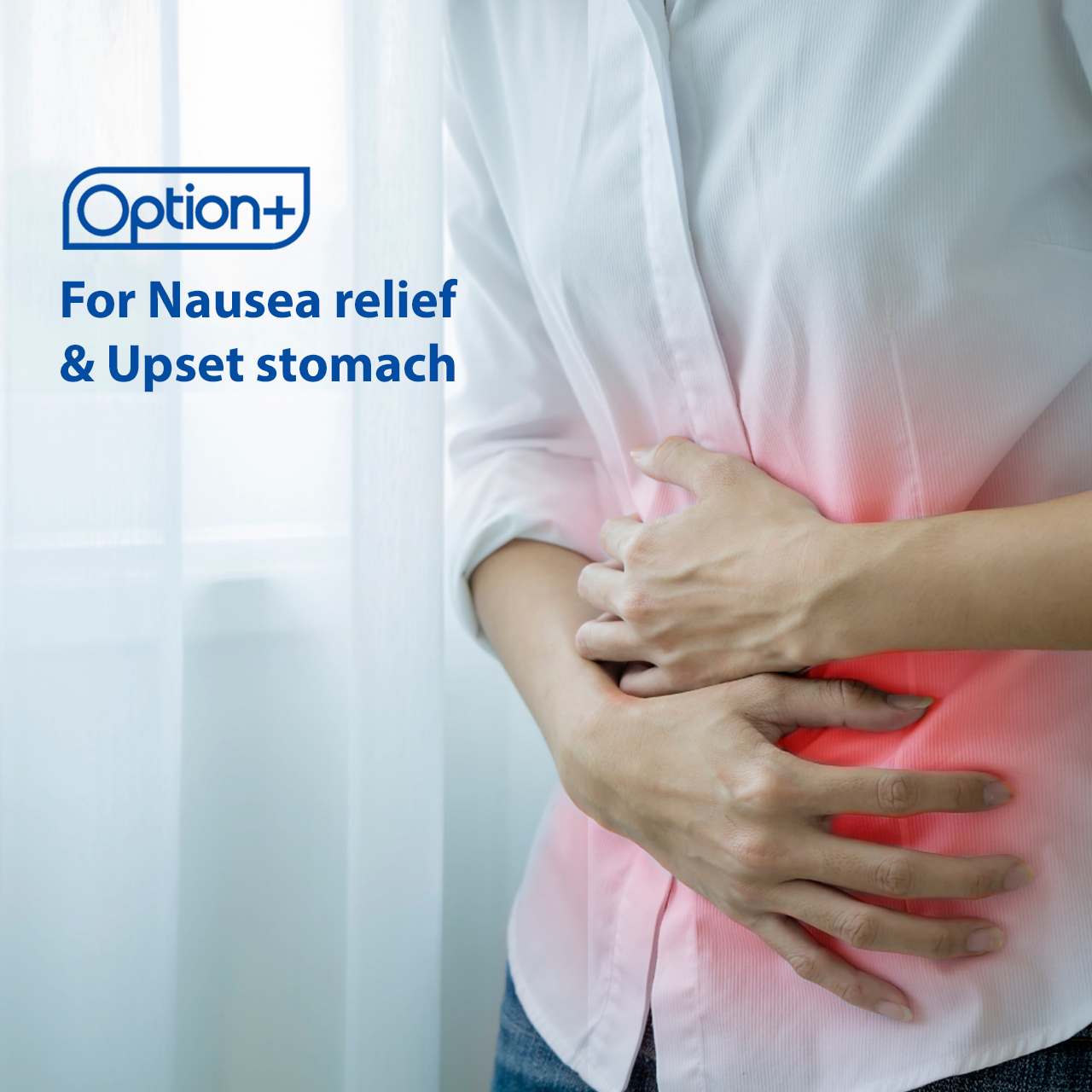 Option+ Non-Drowsy Anti-Nausea Ginger Capsules | 24 Liquid Gels