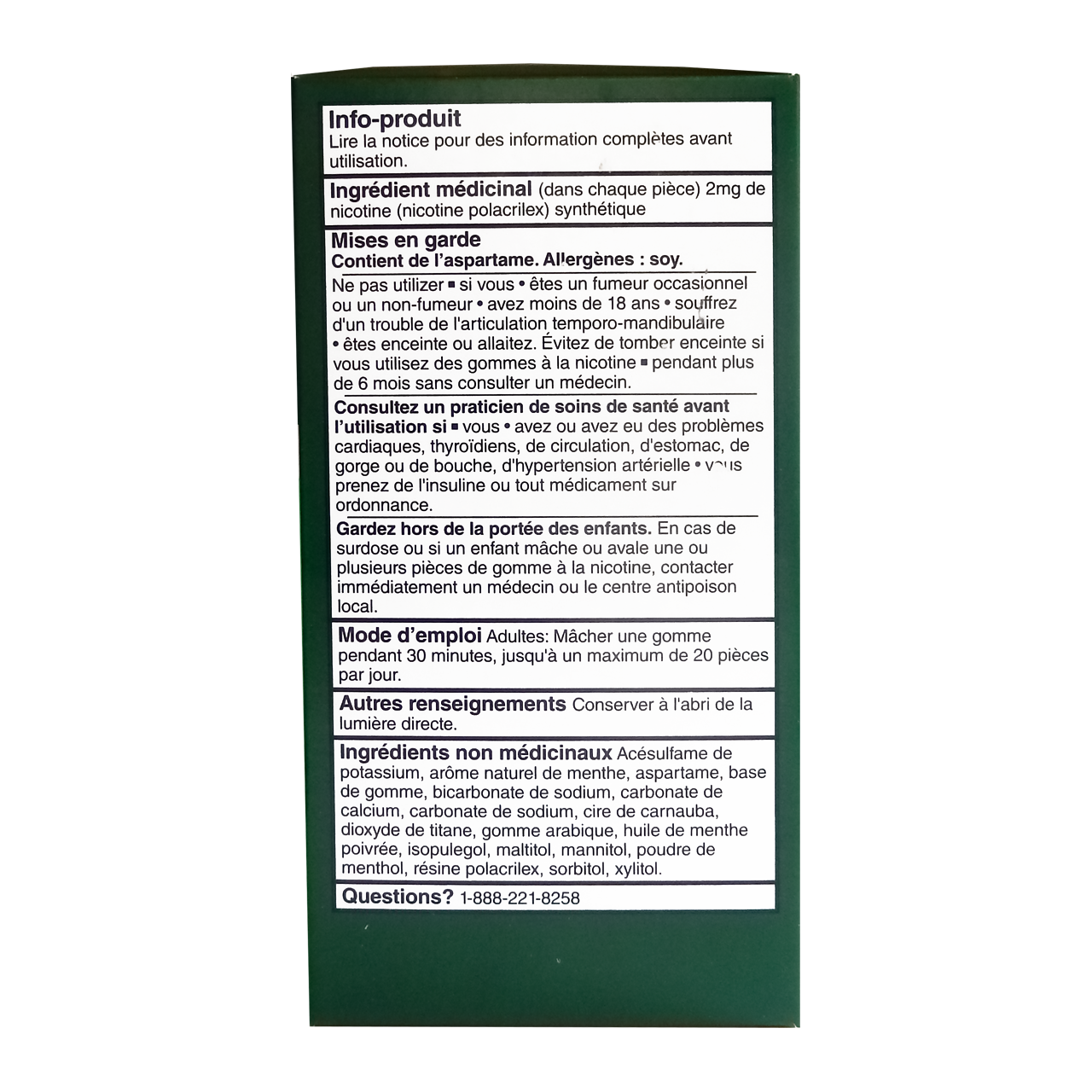 Option+ Nicotine Gum 2 mg, Ultra Fresh Mint Flavour | 105 Pieces