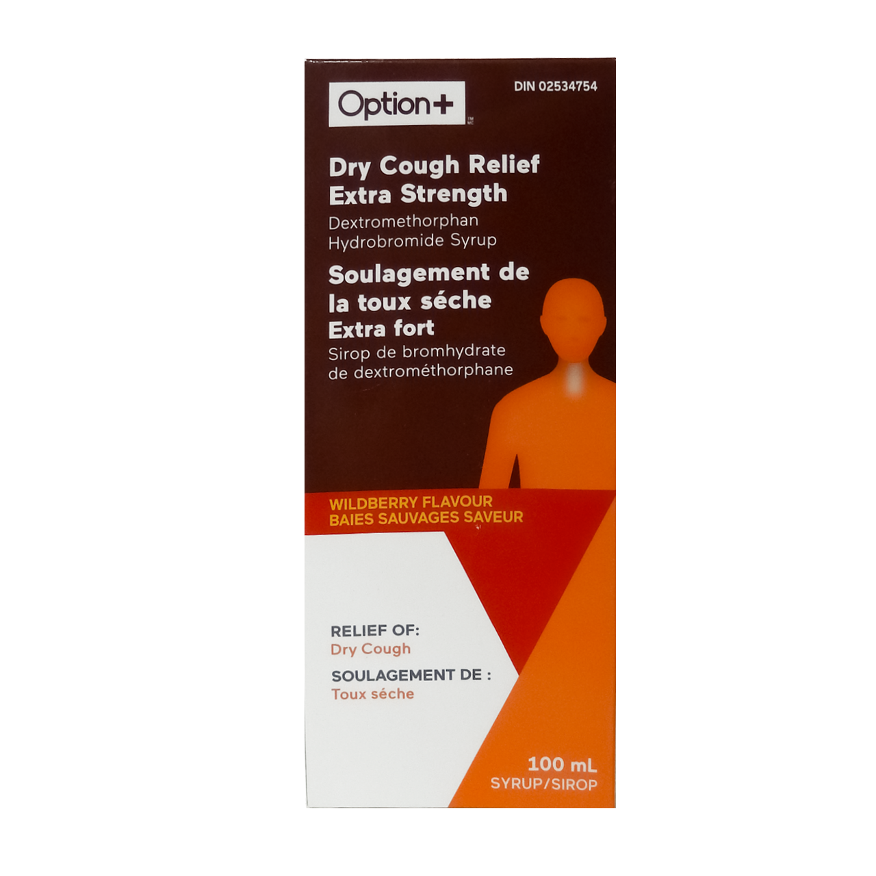 Option+ - Exrta Strength Dry Cough Relief - Wildberry Flavour | 100 mL