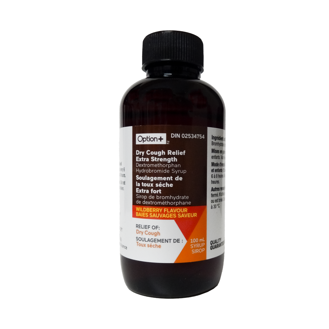 Option+ - Exrta Strength Dry Cough Relief - Wildberry Flavour | 100 mL