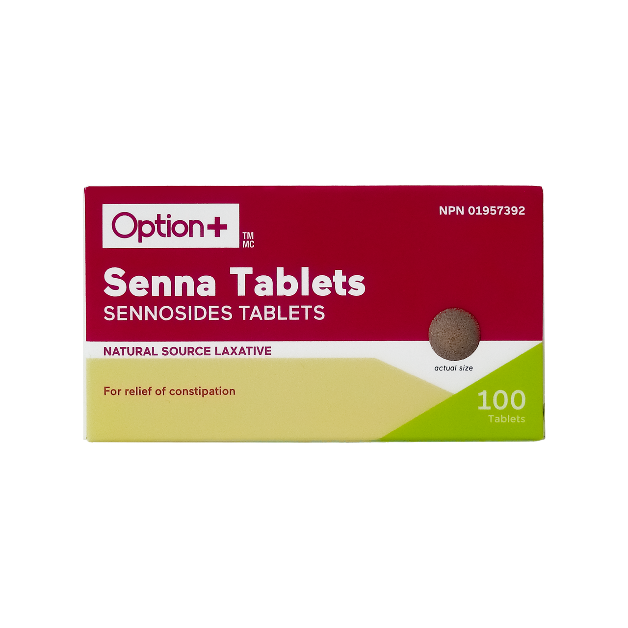 Option+ Senna Natural Source Laxative | 100 Tablets