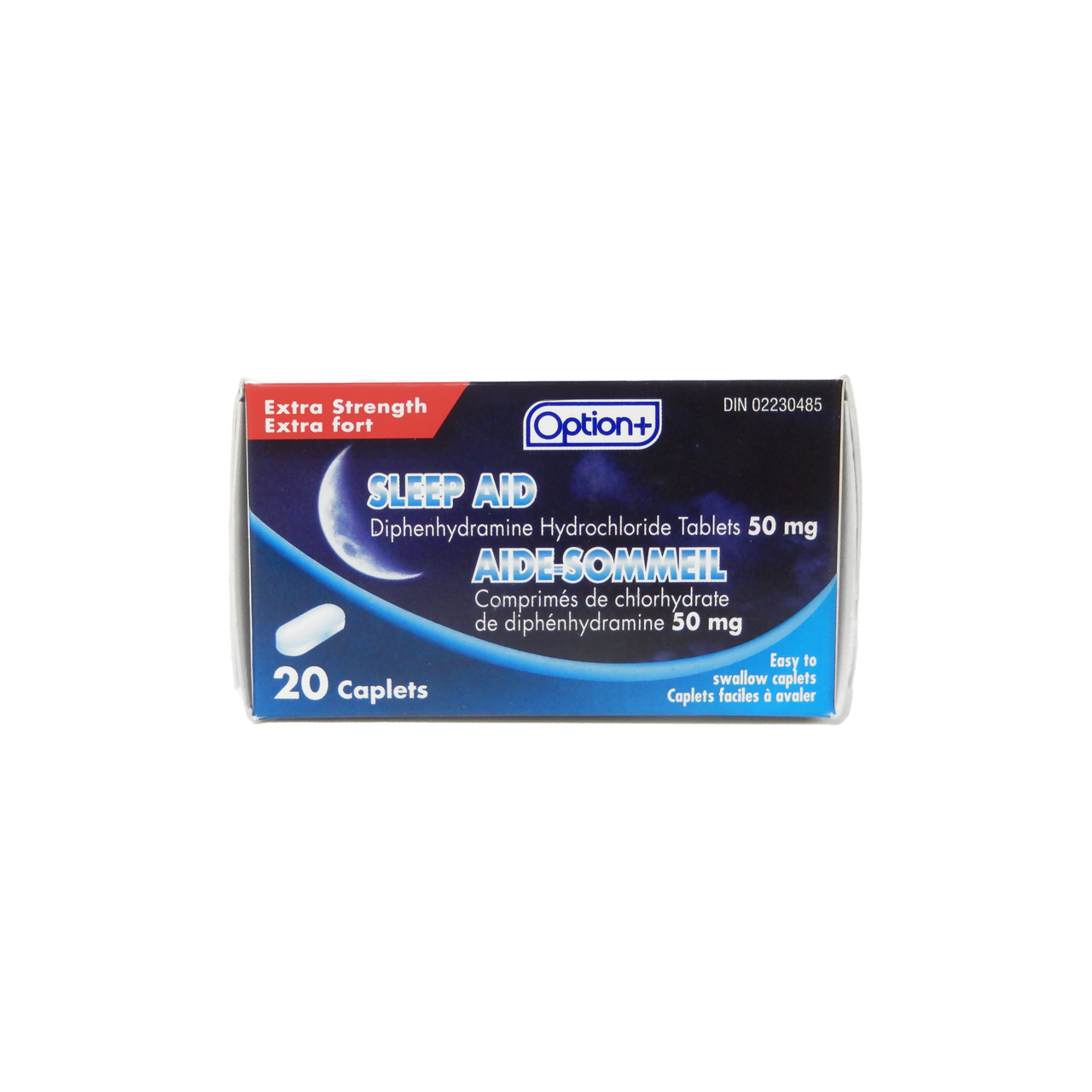 Option+ Extra Strength Sleep Aid 50 mg | 20 Caplets