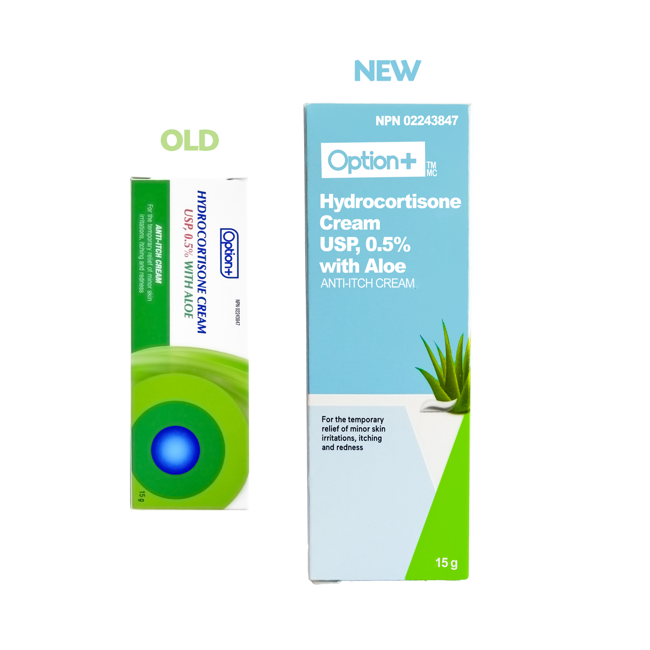 Option+ Hydrocortisone Anti Itch Cream  0.5% with Aloe | 15 g