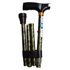 Option+ Folding Aluminium Cane with T-Handle | Green Swirl