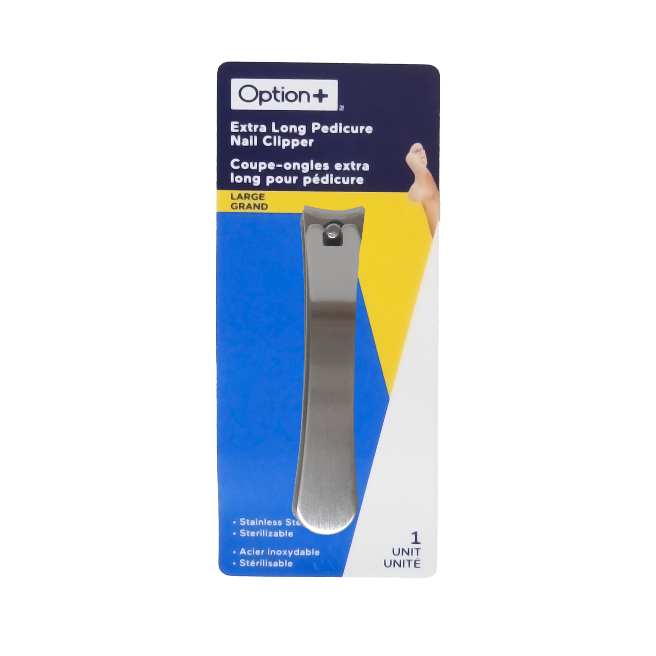 Option+ Extra Long Pedicure Nail Clipper