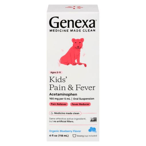 GENEXA KIDS PAIN and FEVER 118ML