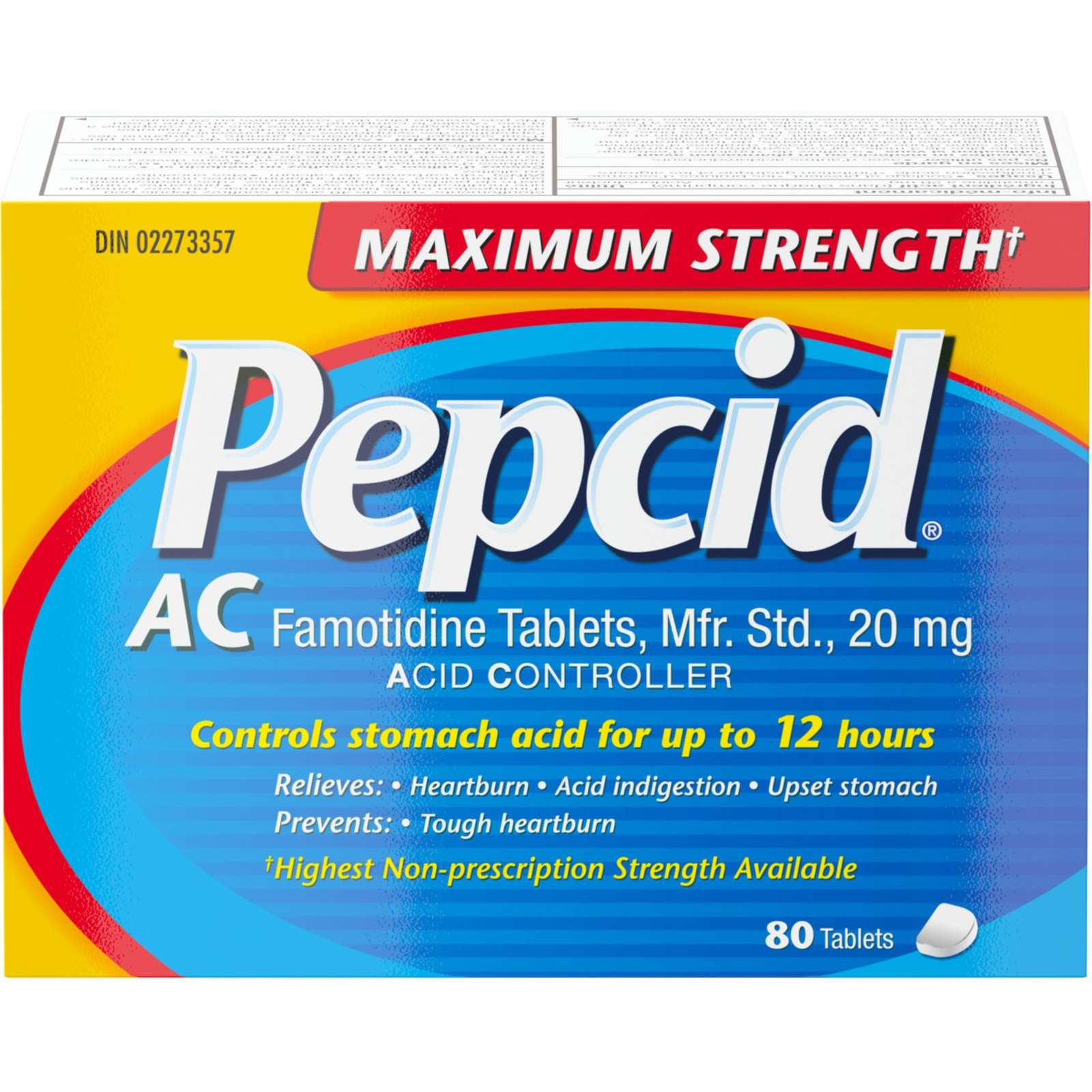 AC Maximum Strength All-Day Acid Indigestion Medicine, 80 ea