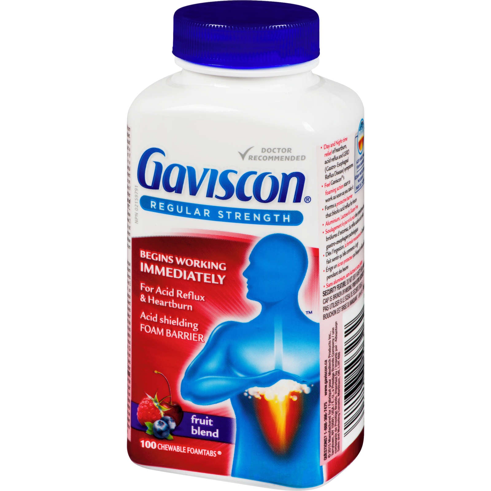 Gaviscon Regular Strength Tablet Fruit Blend