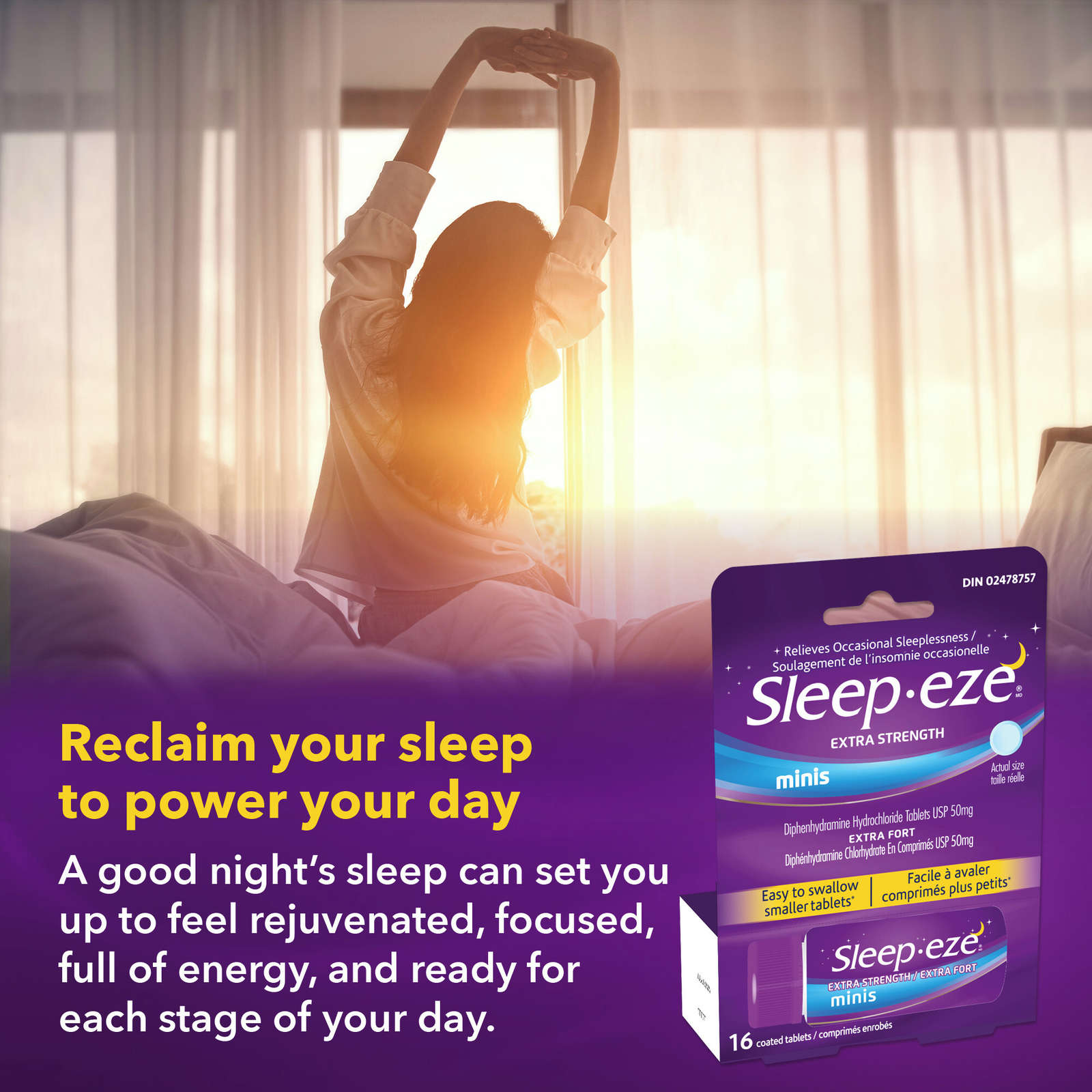 Sleep-eze Extra Strength Minis Coated Tablets