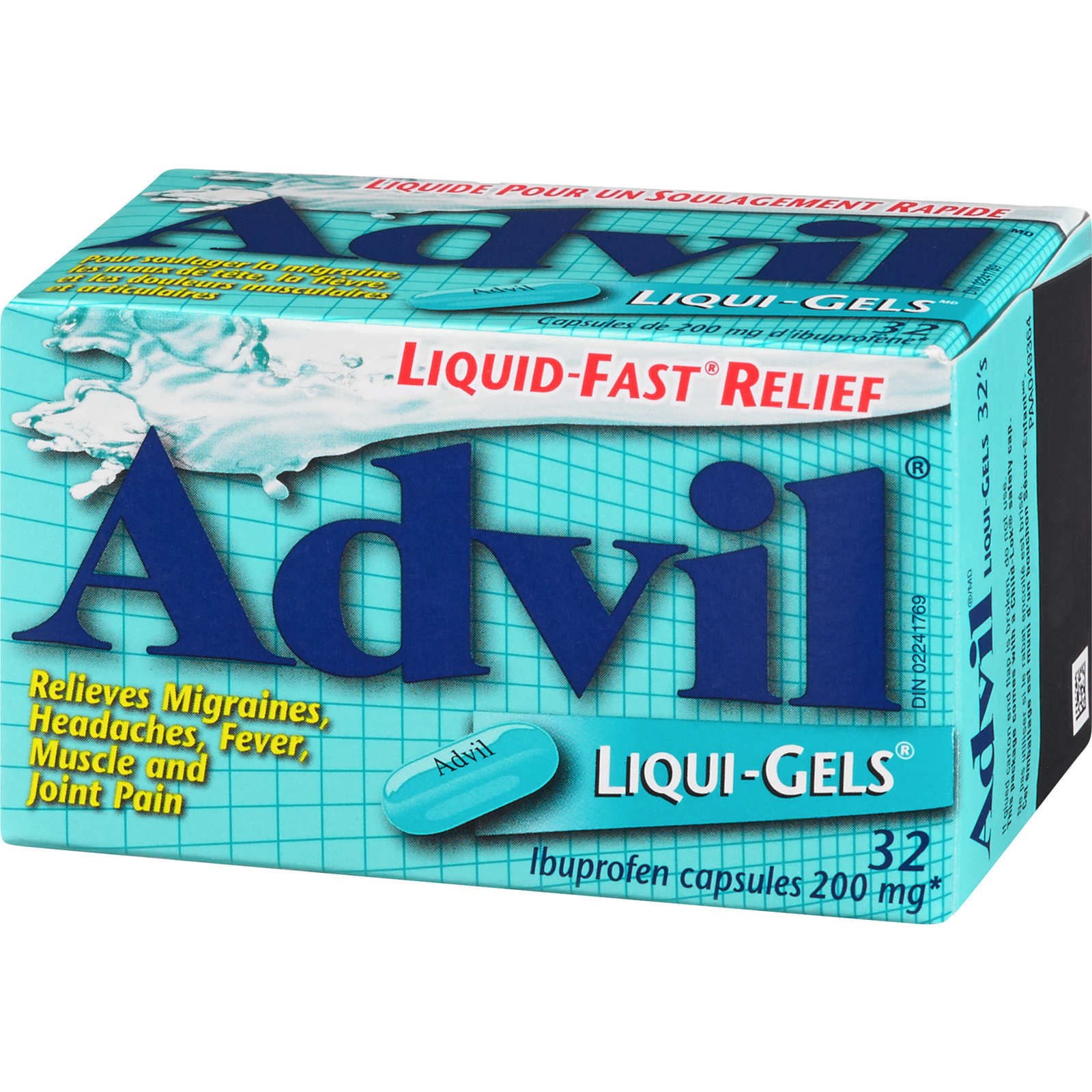 Advil Regular Strength Liqui-Gels Ibuprofen Capsules for Headaches and Pain Relief, 200 mg, 32 Count