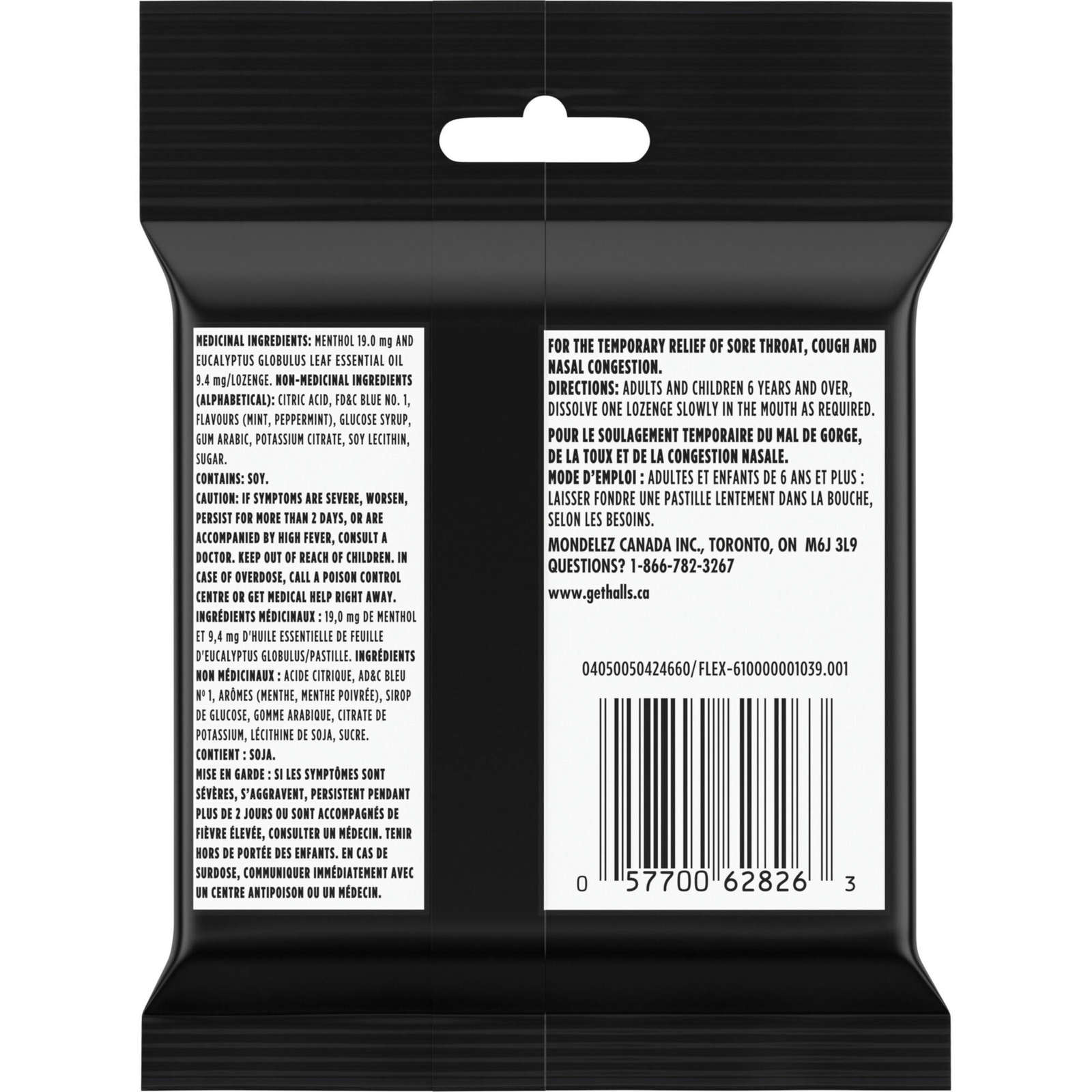 Halls Relief Mentho-lyptus Extra Strong Menthol, 4 x 9 Cough Drops Multipack
