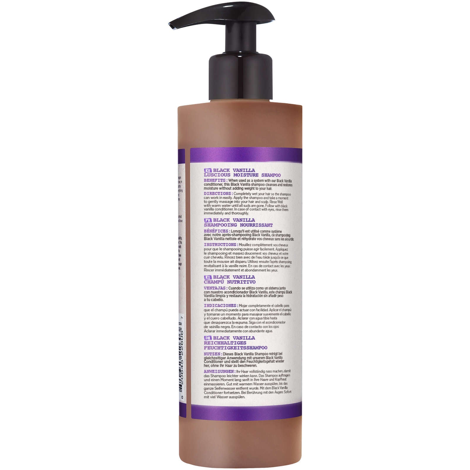 Black Vanilla Sulfate Free Moisturizing Daily Shampoo