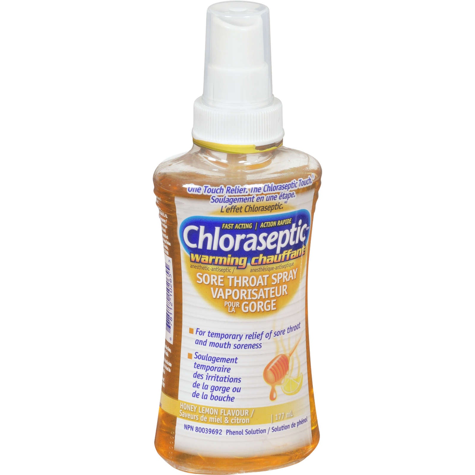 Chloraseptic Warming Sore Throat Spray Honey Lemon