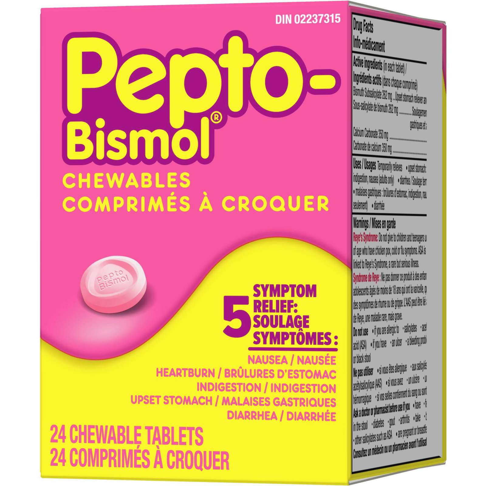 Pepto Bismol Chewable Tablets  24 ct