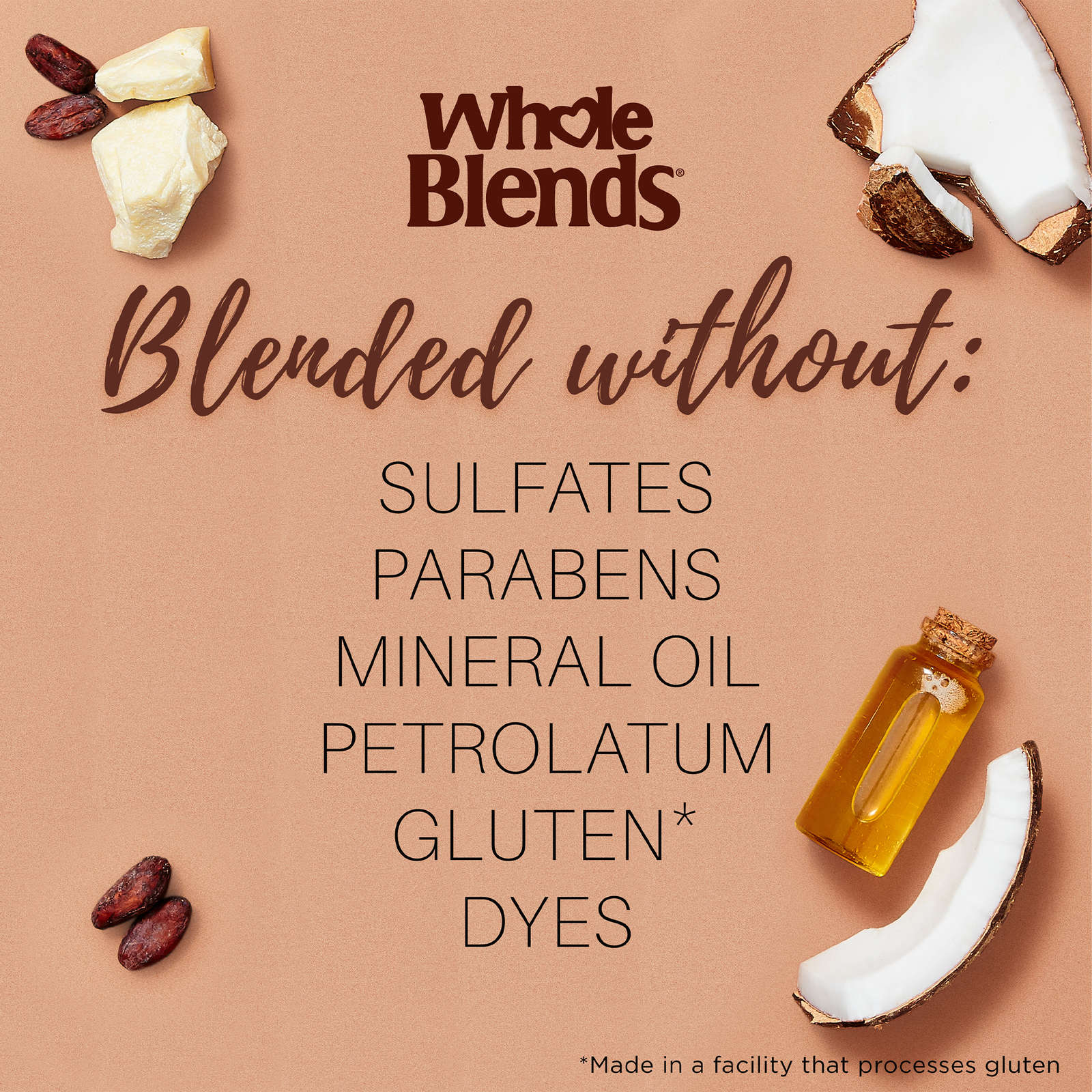 Whole Blends Sulfate-Free Coconut Oil & Cocoa Butter Shampoo