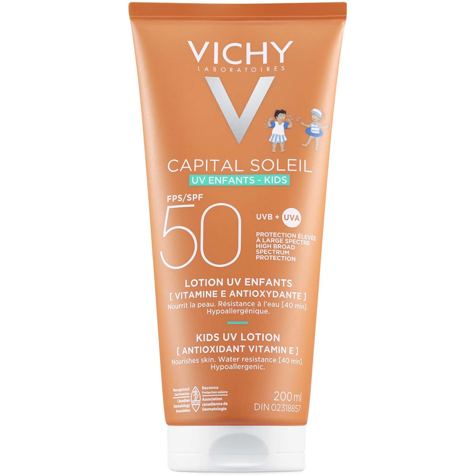 Suncreen For Face & Body, Capital Soleil Kids UV Lotion SPF 50