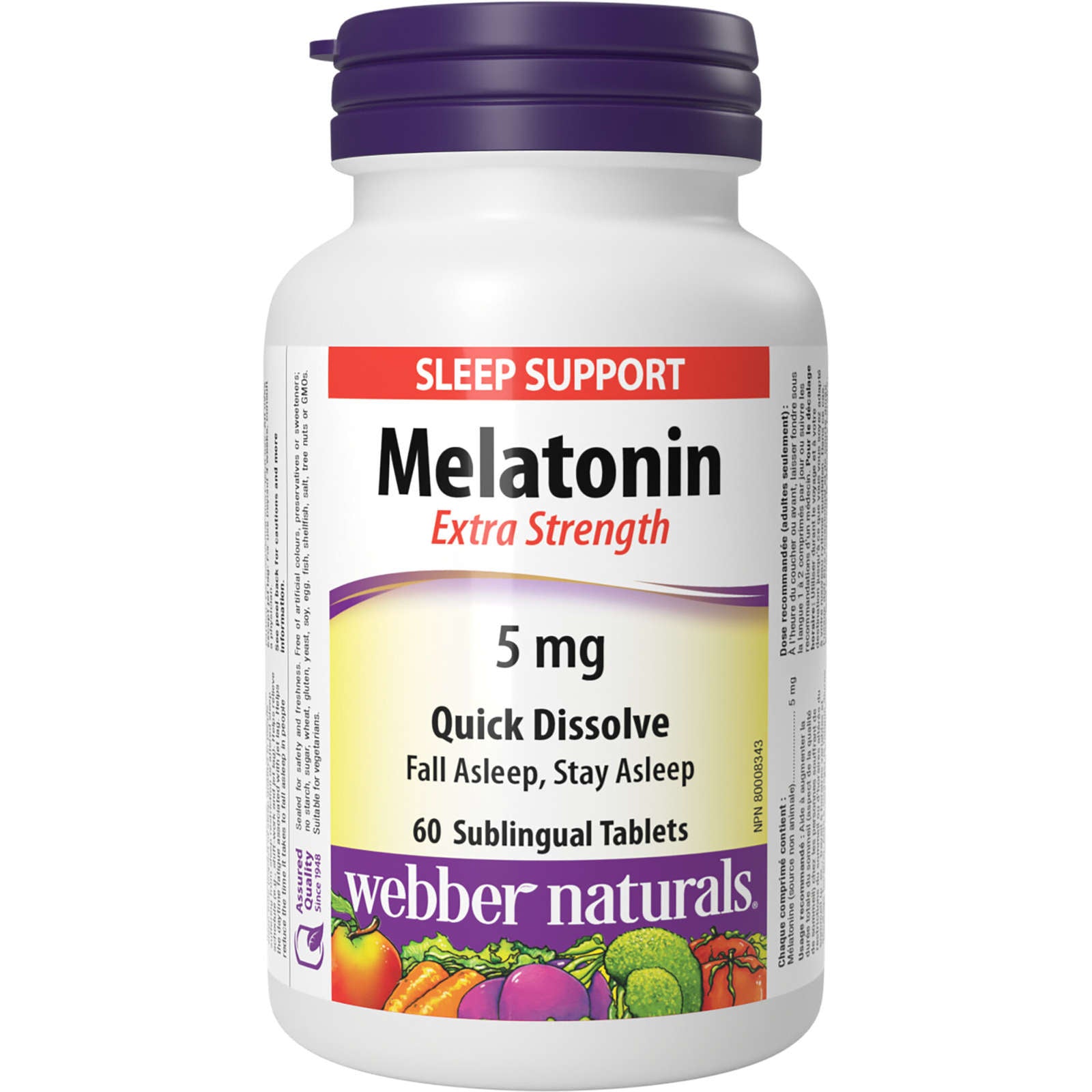 Melatonin Extra Strength Quick Dissolve 5 mg