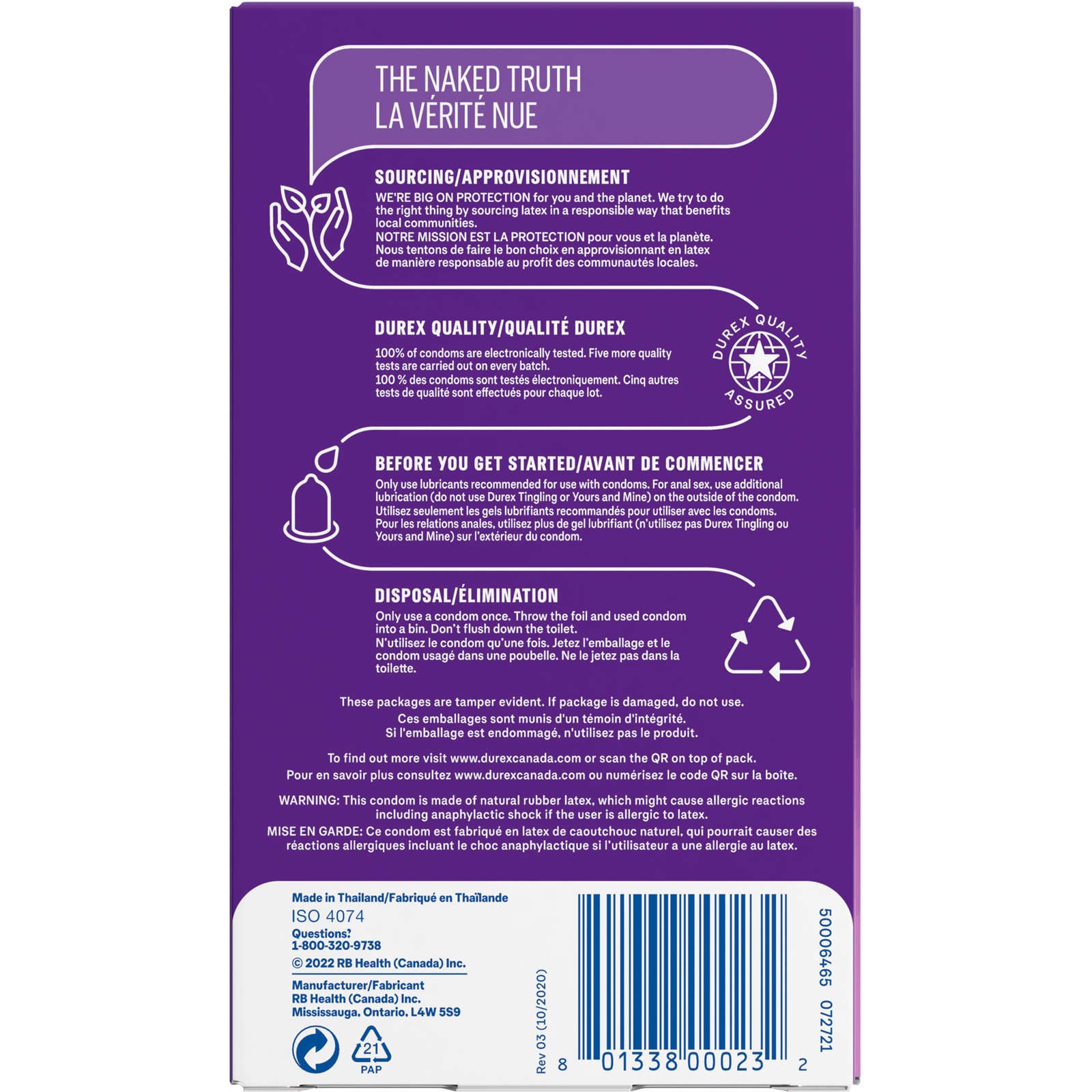 Sensi-Thin® XL, Condoms