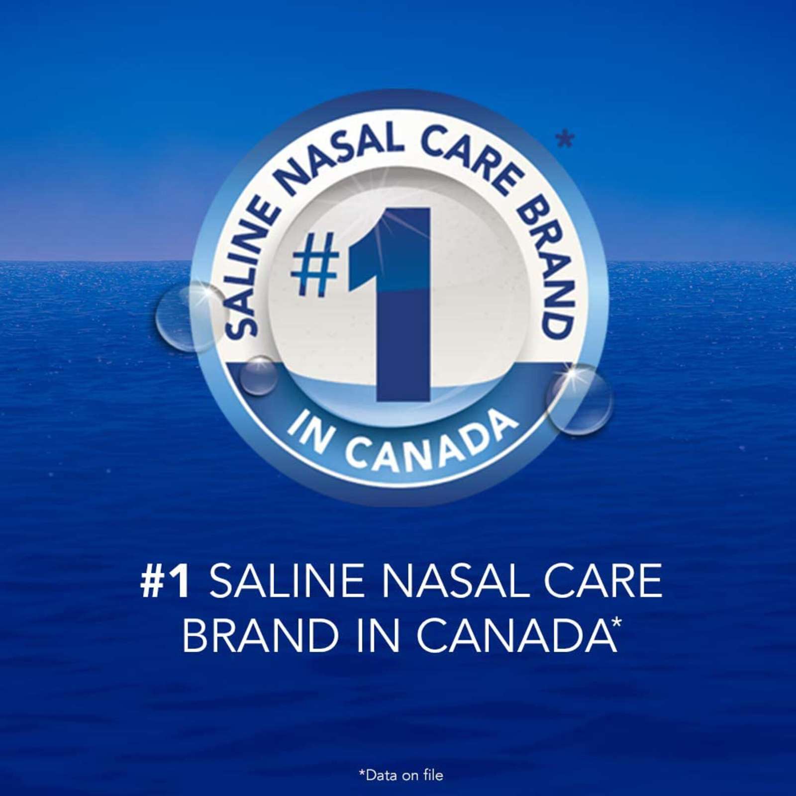 hydraSense Medium Stream Nasal Spray, Daily Nasal Care, Fast Relief of Nasal Congestion, 100% Natural Source Seawater, Preservative-Free, 210 mL