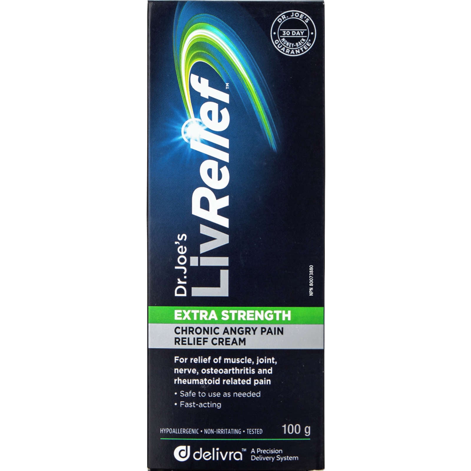 Livrelief Extra Strength Chronic Angry Pain Relief Cream 100g