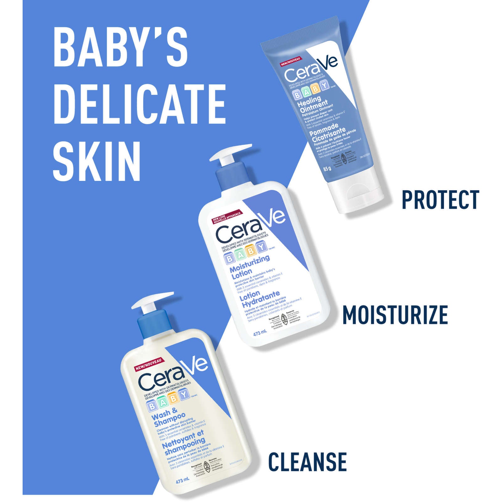 CeraVe Baby Wash & Shampoo 473mL