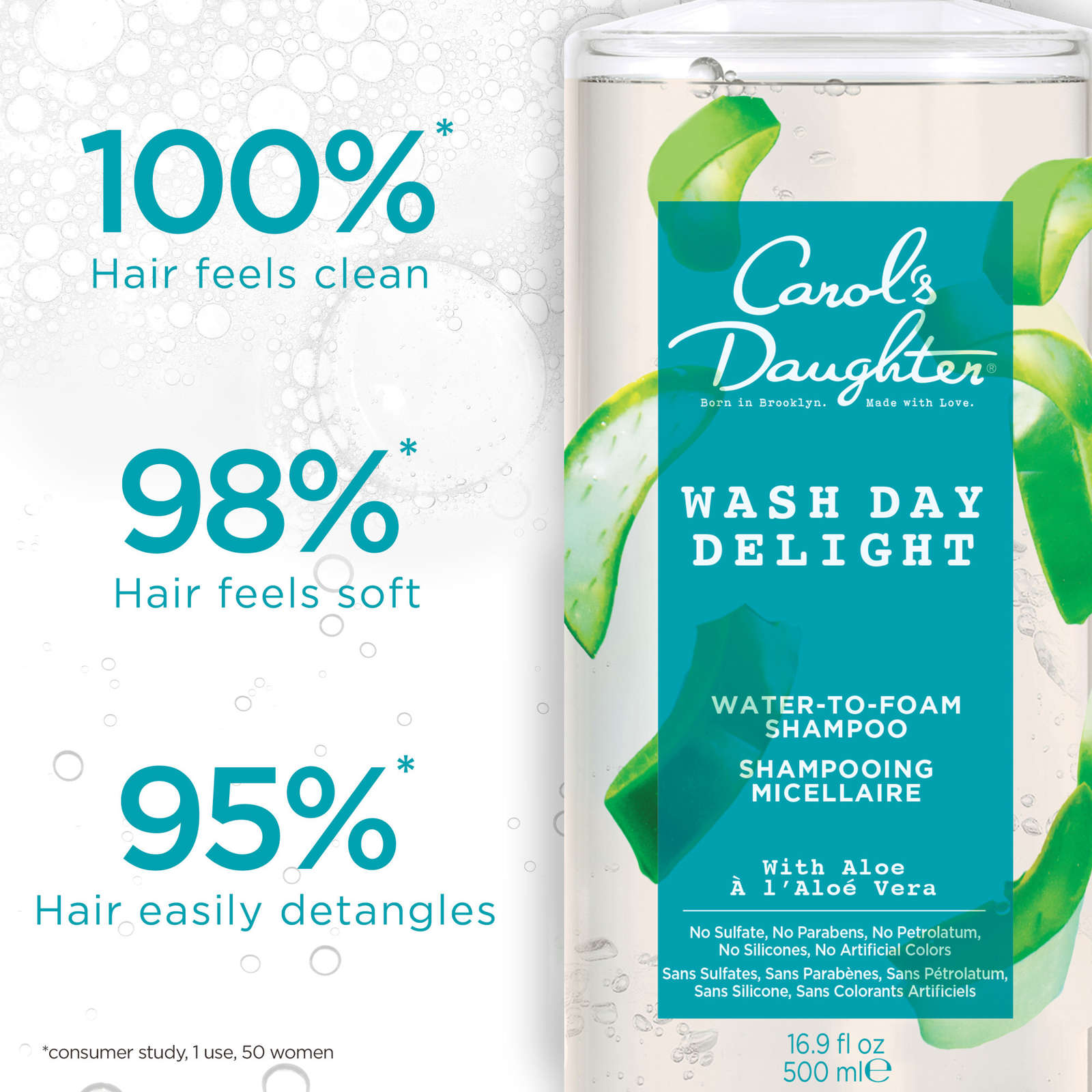 Wash Day Delight Aloe Micellar Water Sulfate Free Moisturizing Daily Shampoo