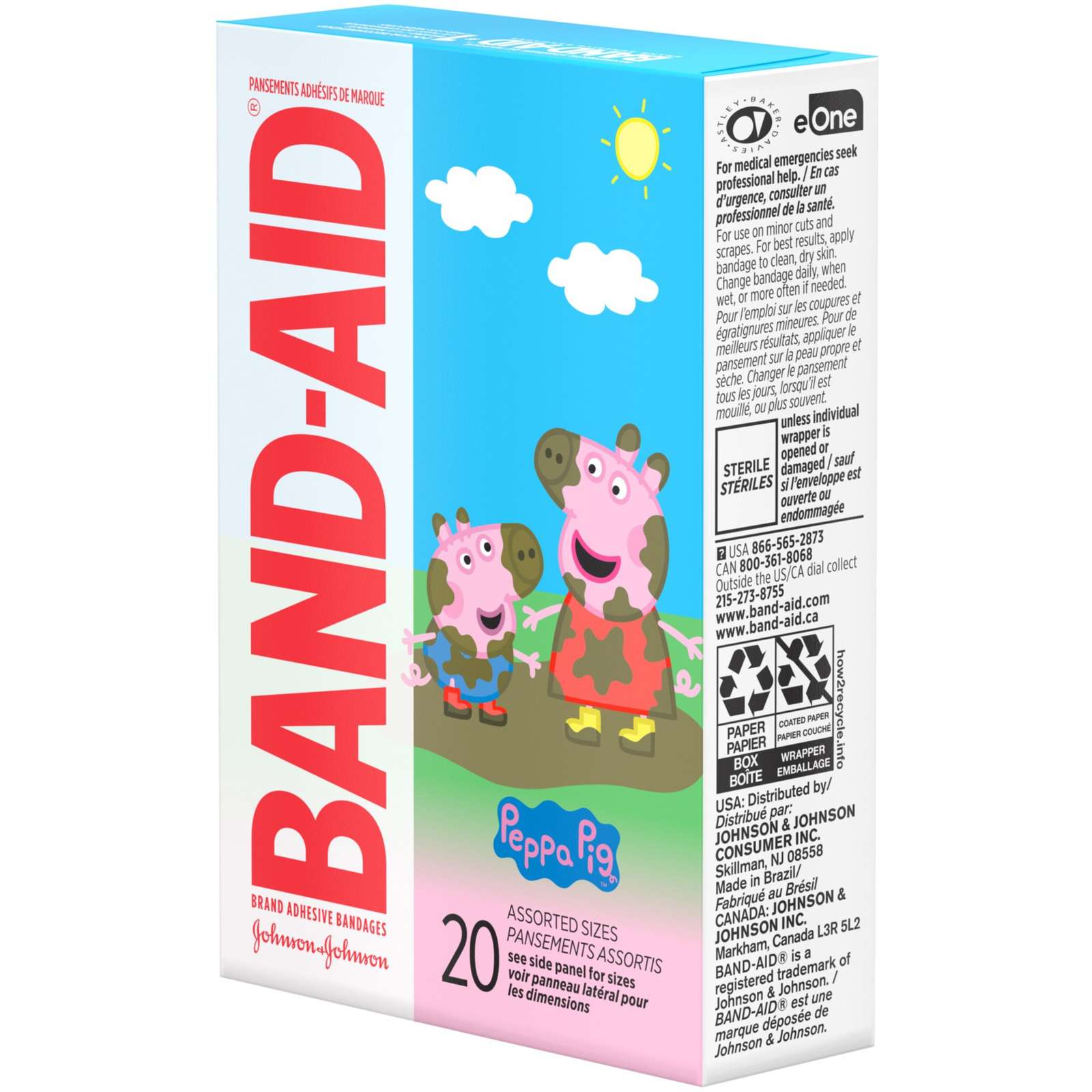 Adhesive Bandages for Kids, Peppa Pig