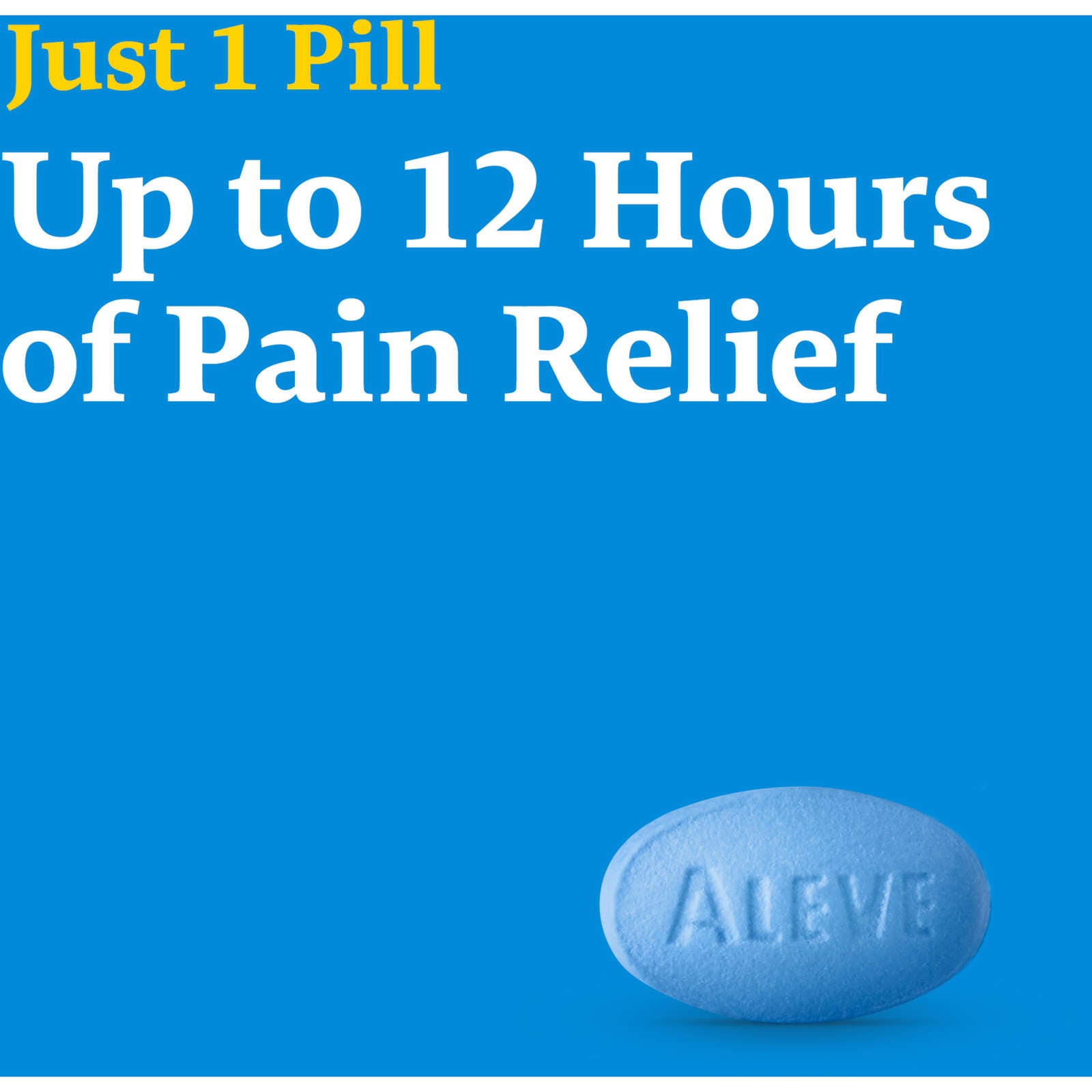 ALEVE Pain Relief, Clinically Proven, Fast-Acting, Long-Lasting, Naproxen Sodium, 100 Caplets