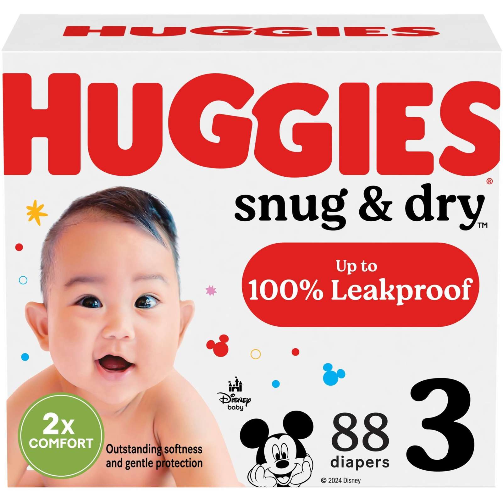 Huggies Snug & Dry Baby Diapers, Size 3