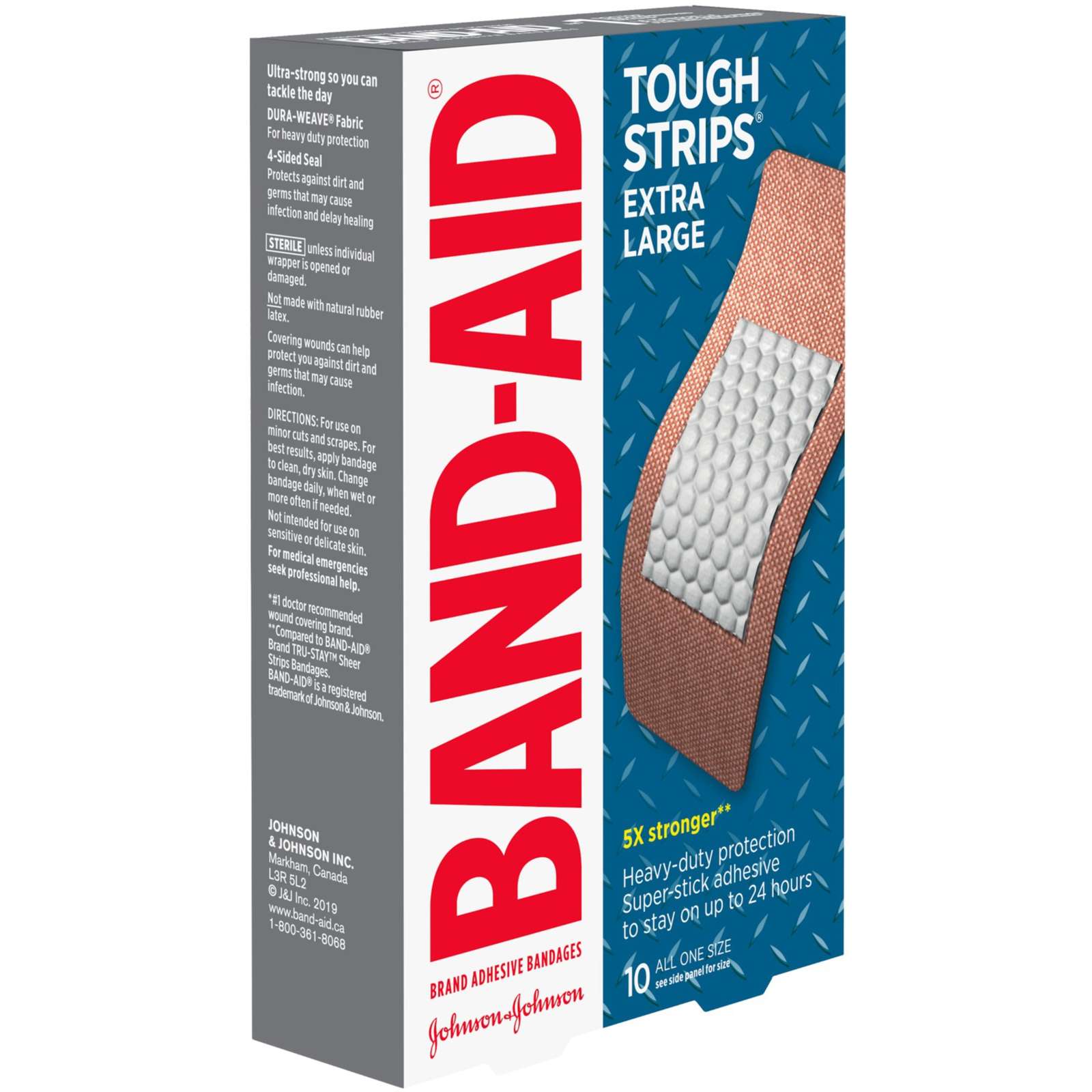 Tough-Strips Adhesive Bandages, Extra Large