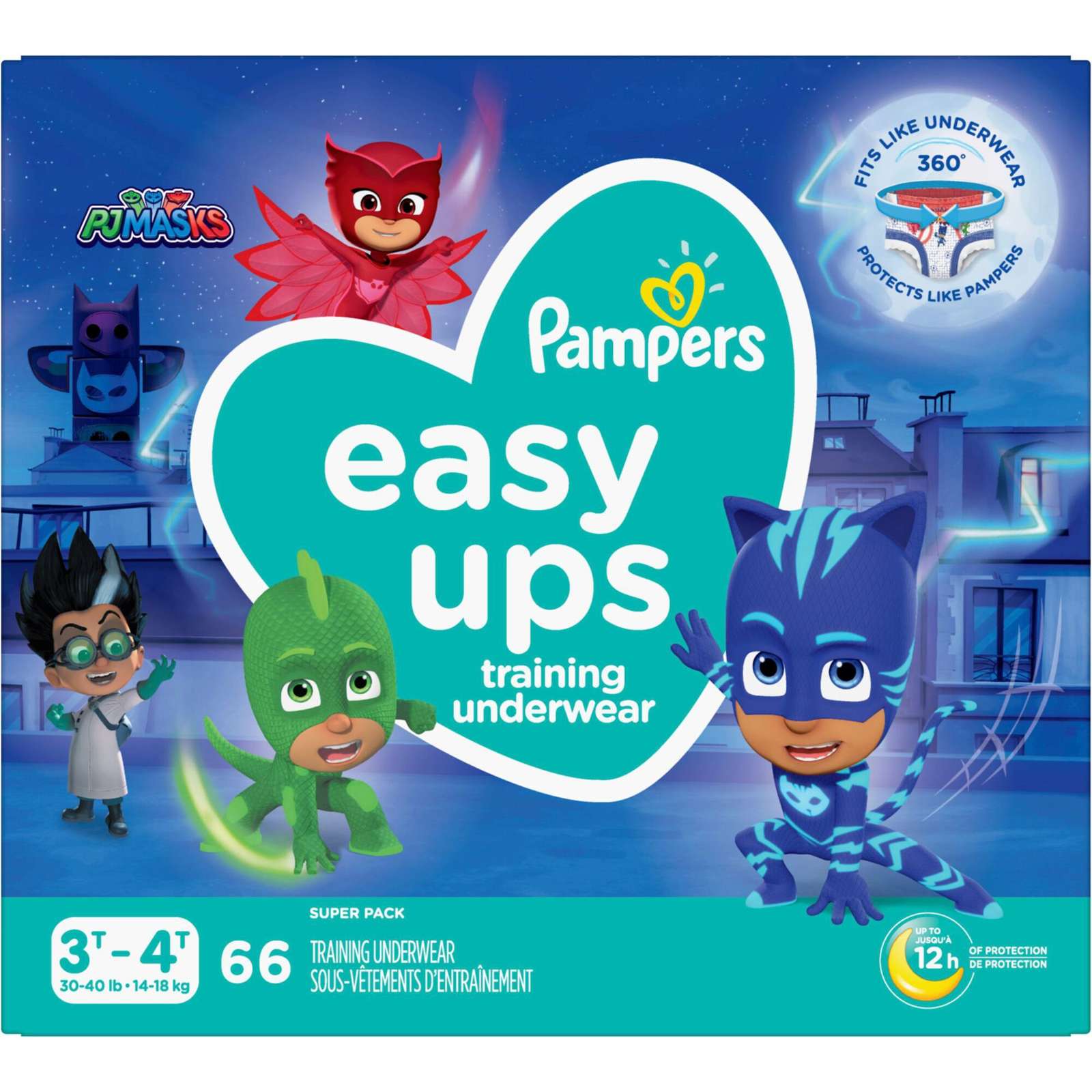 Pampers Easy Ups Training Underwear Boys Size 5 3T-4T 66 Count 