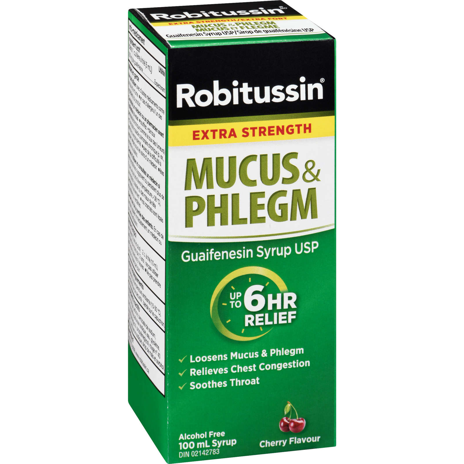 Robitussin Mucus & Phlegm Syrup Cherry Flavour Extra Strength 100 ml