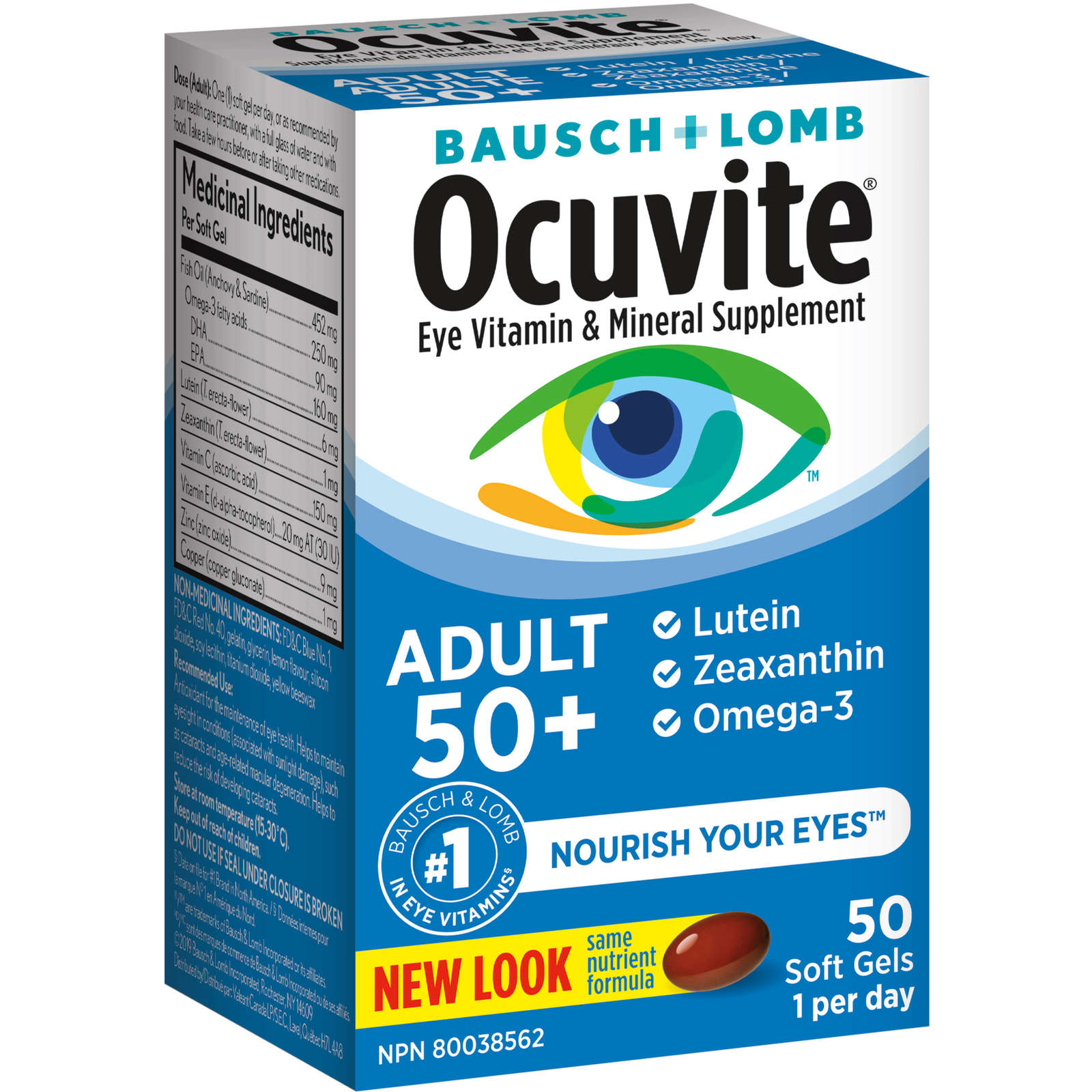 Ocuvite Adult 50+ Eye Vitamin & Mineral Supplements