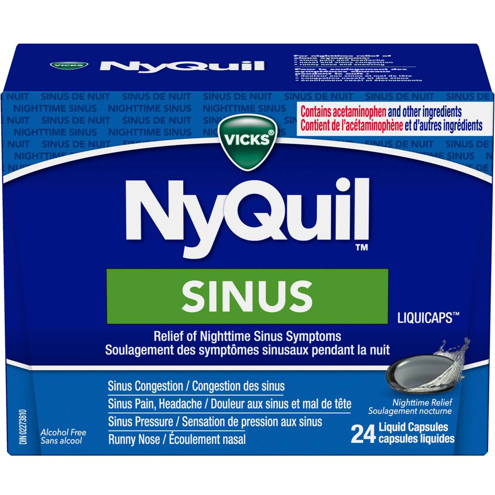 NyQuil Sinus Liquid Capsules, 24 Count