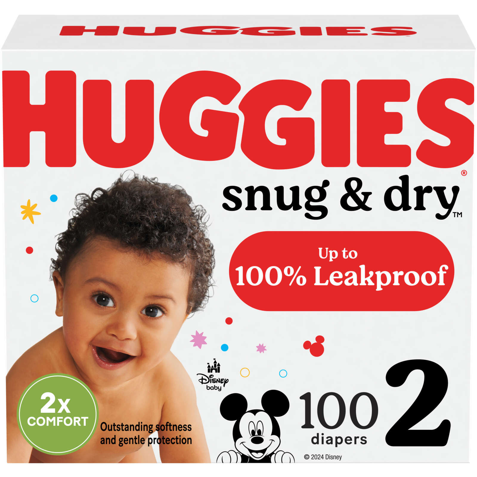 Huggies Snug & Dry Baby Diapers, Size 2