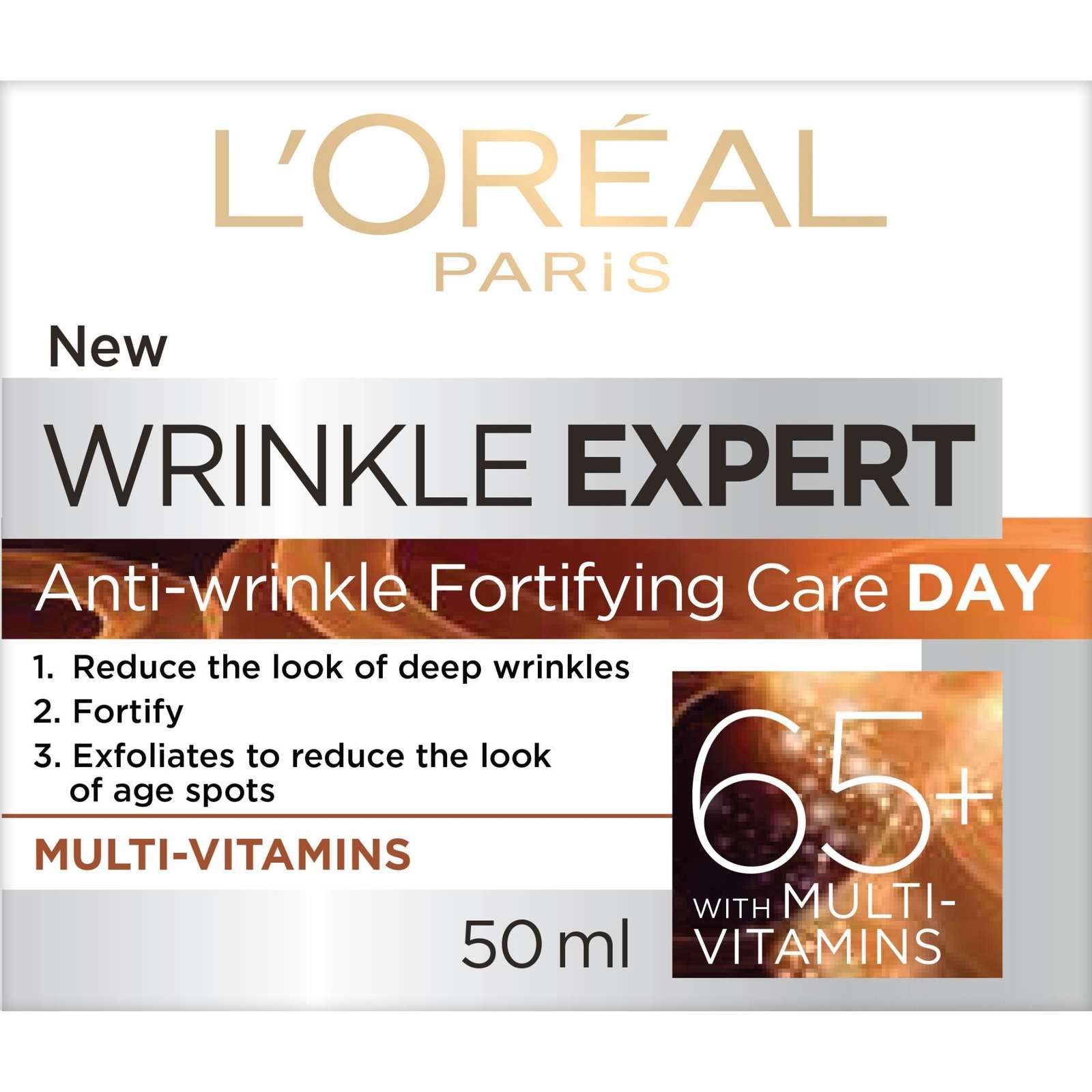 Wrinkle Expert Anti-Wrinkle Fortifying Day Care 65+ with a Vitamin Complex of Vitamin B & Vitamin E, Help accelerate cell renewal