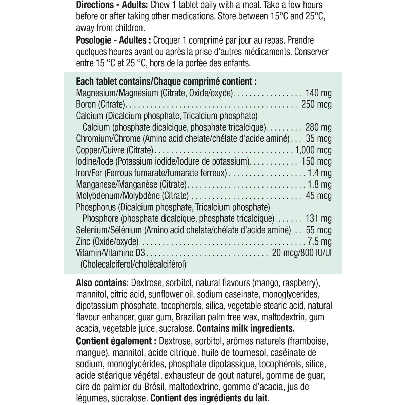 Chewable Magnesium Mineral Complex