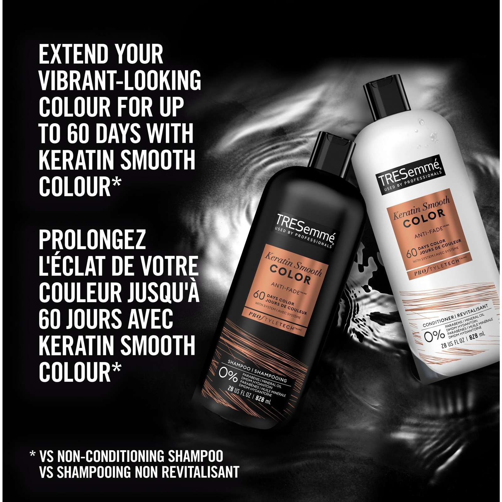 Keratin Smooth Colour Conditioner for coloured hair Anti-Fade formulated with Pro Style Technology