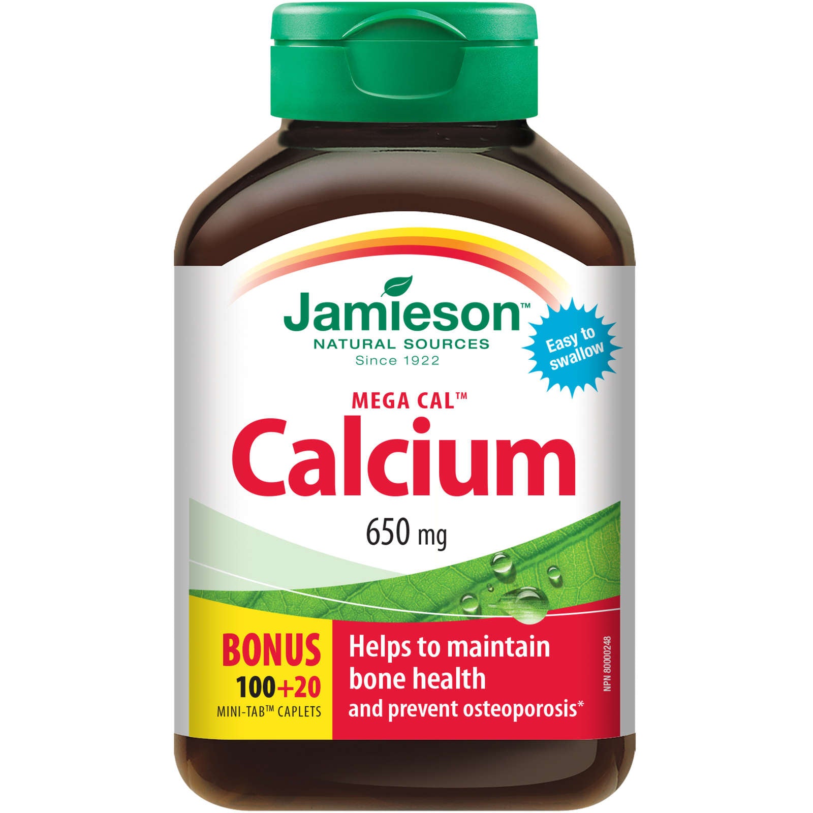 Mega Cal Calcium Mini-Tab Caplets, 650 mg