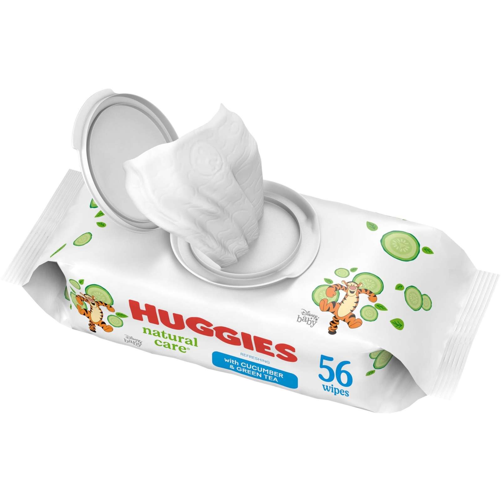 Huggies Natural Care Refreshing Baby Wipes, Scented, 1 Flip-Top Pack (56 Wipes Total)