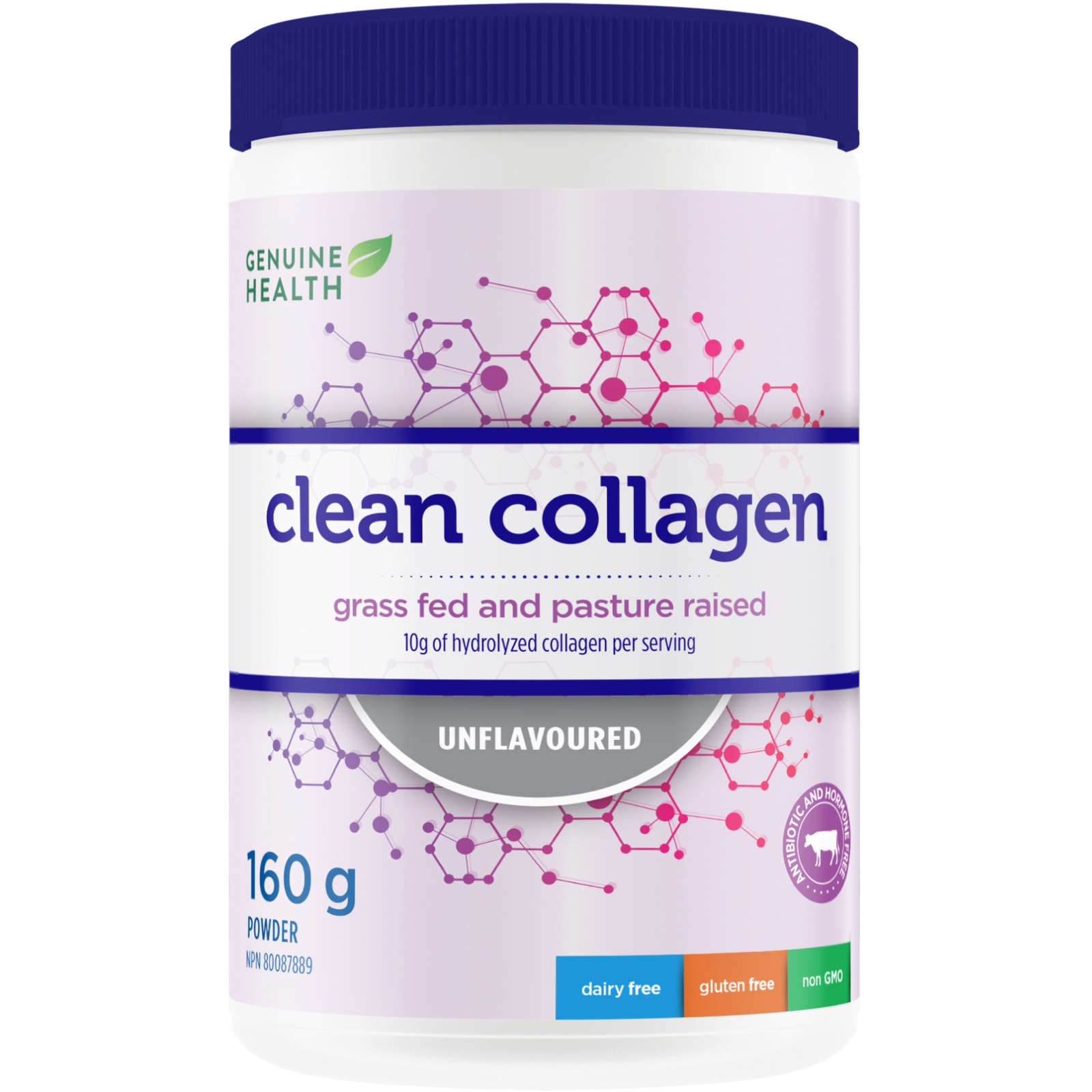 Clean Collagen, Unflavored Hydrolyzed Bovine Collagen Powder, Grass Fed