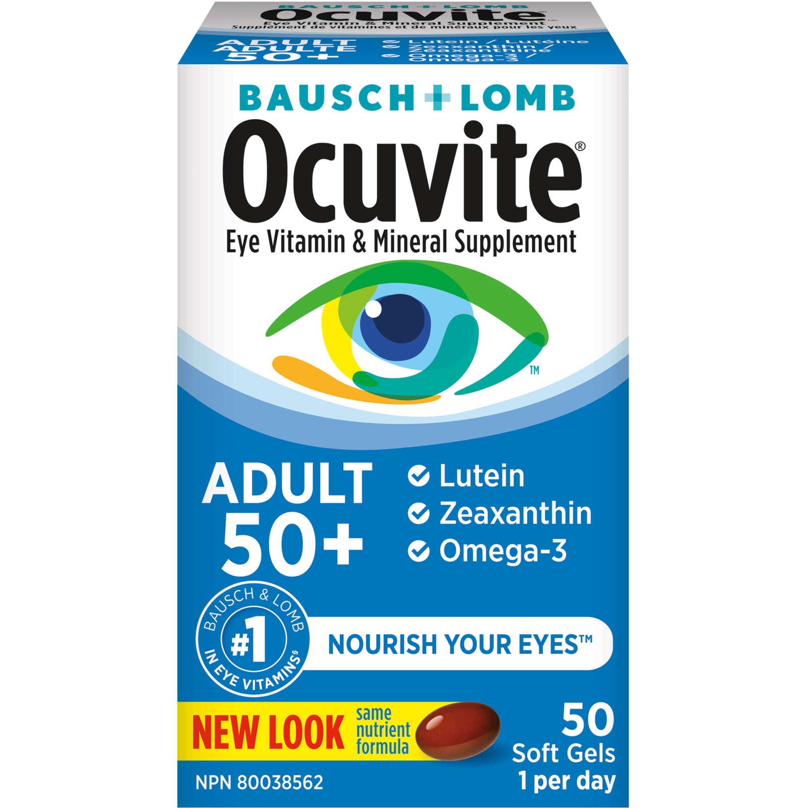 Ocuvite Adult 50+ Eye Vitamin & Mineral Supplements